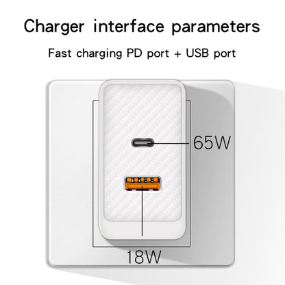 GaN PD48W Type-C PD3.0 + USB3.0 Fast Charger ，US Plug(Black) - USB Charger by PMC Jewellery | Online Shopping South Africa | PMC Jewellery | Buy Now Pay Later Mobicred