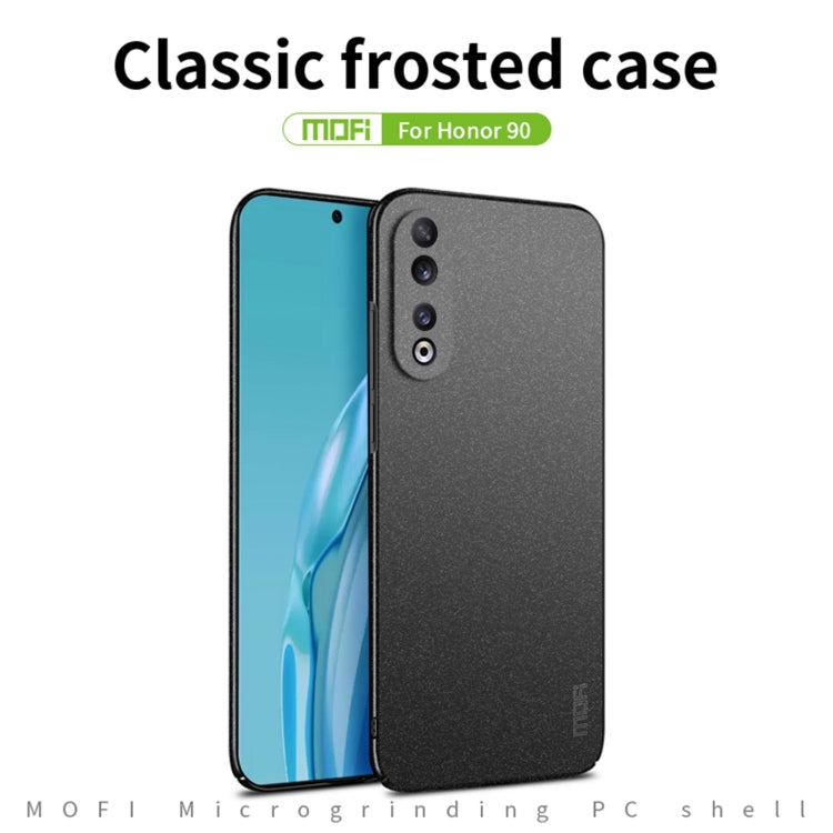 For Honor 90 MOFI Fandun Series Frosted PC Ultra-thin All-inclusive Phone Case(Blue) - Honor Cases by MOFI | Online Shopping South Africa | PMC Jewellery