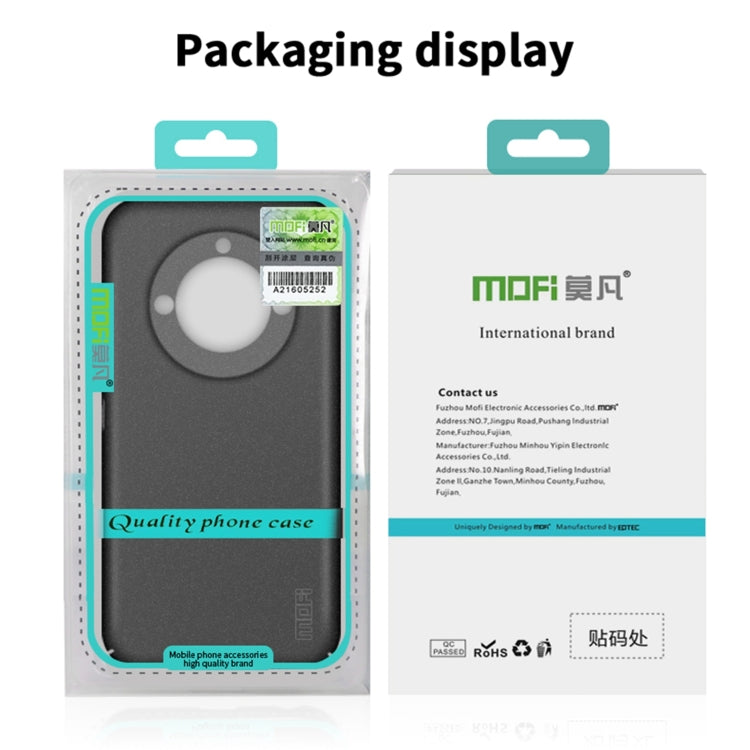 For Realme 11 Pro+ MOFI Fandun Series Frosted PC Ultra-thin All-inclusive Phone Case(Green) - Realme Cases by MOFI | Online Shopping South Africa | PMC Jewellery