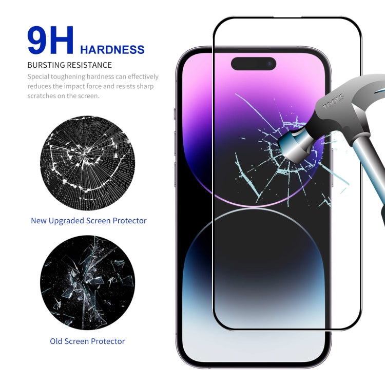 For iPhone 16 Pro Max ENKAY Full Glue High Aluminum-silicon Tempered Glass Film - iPhone 16 Pro Max Tempered Glass by ENKAY | Online Shopping South Africa | PMC Jewellery | Buy Now Pay Later Mobicred