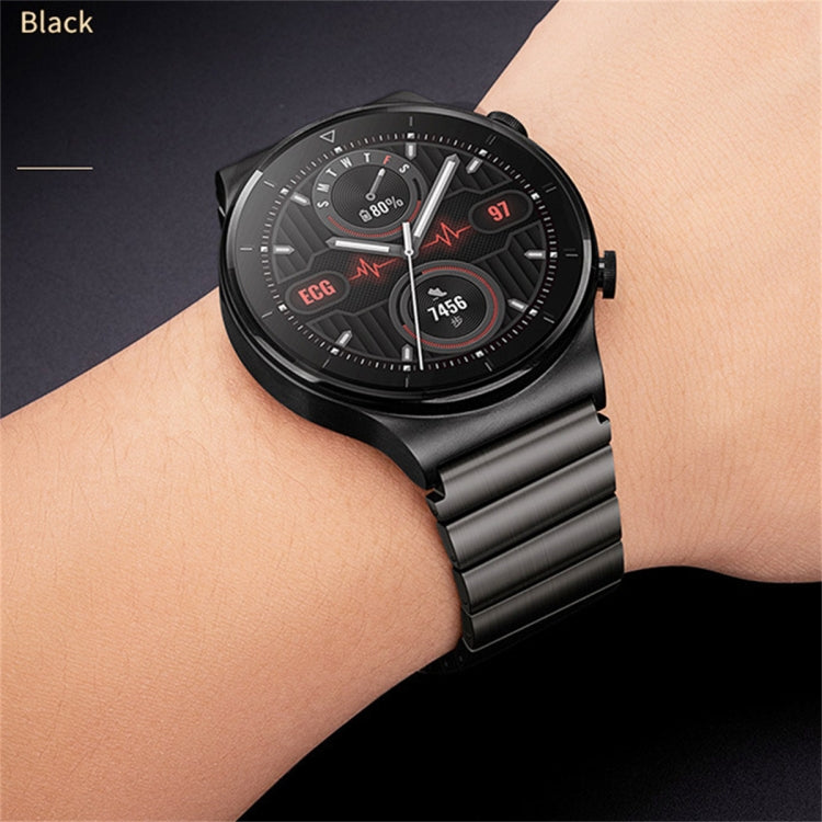 For Huawei Watch GT Runner Titanium Alloy Quick Release Watch Band(Black) - Watch Bands by PMC Jewellery | Online Shopping South Africa | PMC Jewellery