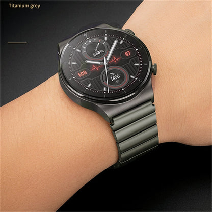 For Huawei Watch GT Runner Titanium Alloy Quick Release Watch Band(Gray) - Watch Bands by PMC Jewellery | Online Shopping South Africa | PMC Jewellery