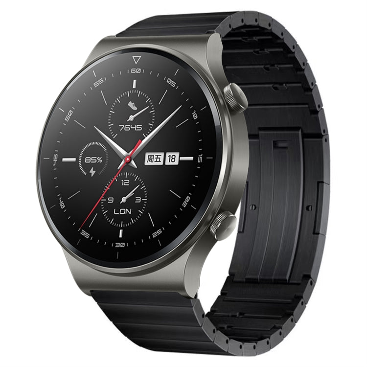 For Huawei Watch GT 2 Pro Titanium Alloy Quick Release Watch Band(Black) - Watch Bands by PMC Jewellery | Online Shopping South Africa | PMC Jewellery