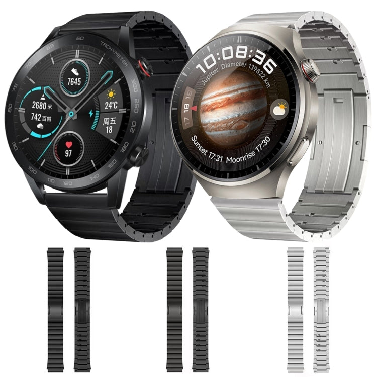 For Huawei Watch GT 42mm / 46mm Titanium Alloy Quick Release Watch Band(Gray) - Watch Bands by PMC TechLife | Online Shopping South Africa | PMC TechLife