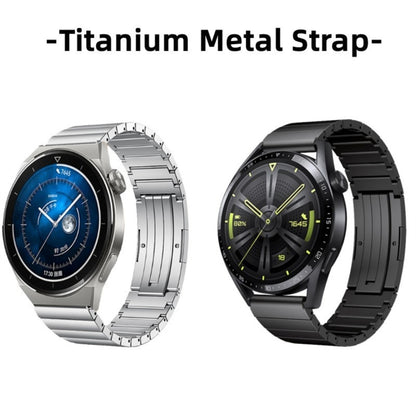 For Huawei Watch GT 3 46mm One Bead Titanium Alloy Watch Band(Black) - Watch Bands by PMC Jewellery | Online Shopping South Africa | PMC Jewellery