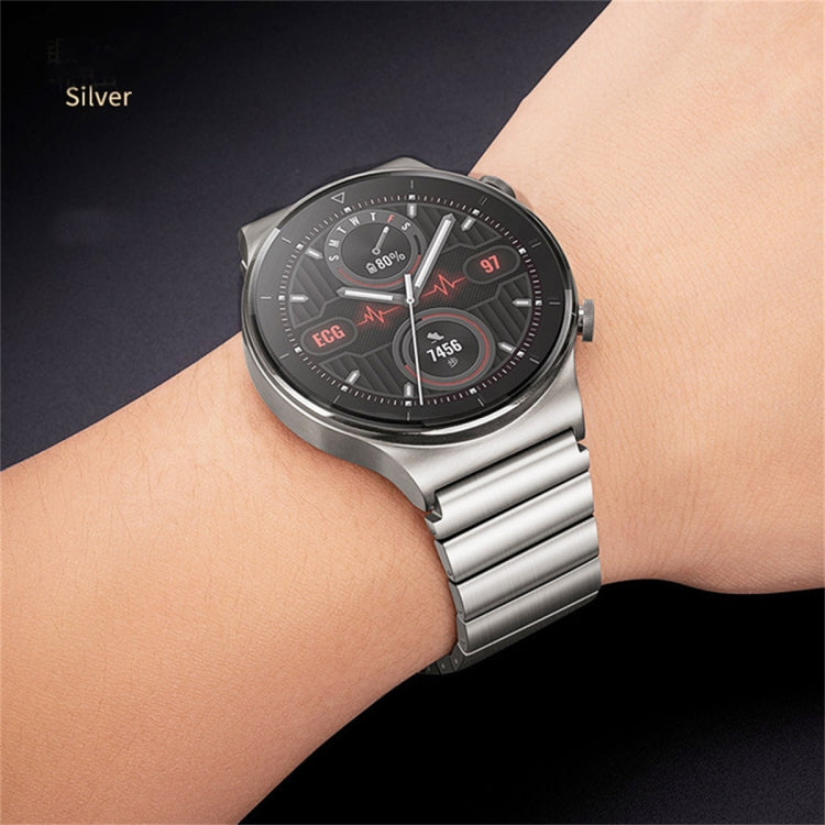 For Samsung Gear S3 Frontier One Bead Titanium Alloy Watch Band(Silver) - Watch Bands by PMC Jewellery | Online Shopping South Africa | PMC Jewellery