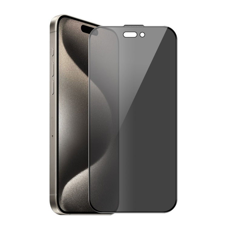 For iPhone 16 Pro ENKAY Hat-Prince 28 Degree Anti-peeping Tempered Glass Full Screen Film - iPhone 16 Pro Tempered Glass by ENKAY | Online Shopping South Africa | PMC Jewellery | Buy Now Pay Later Mobicred