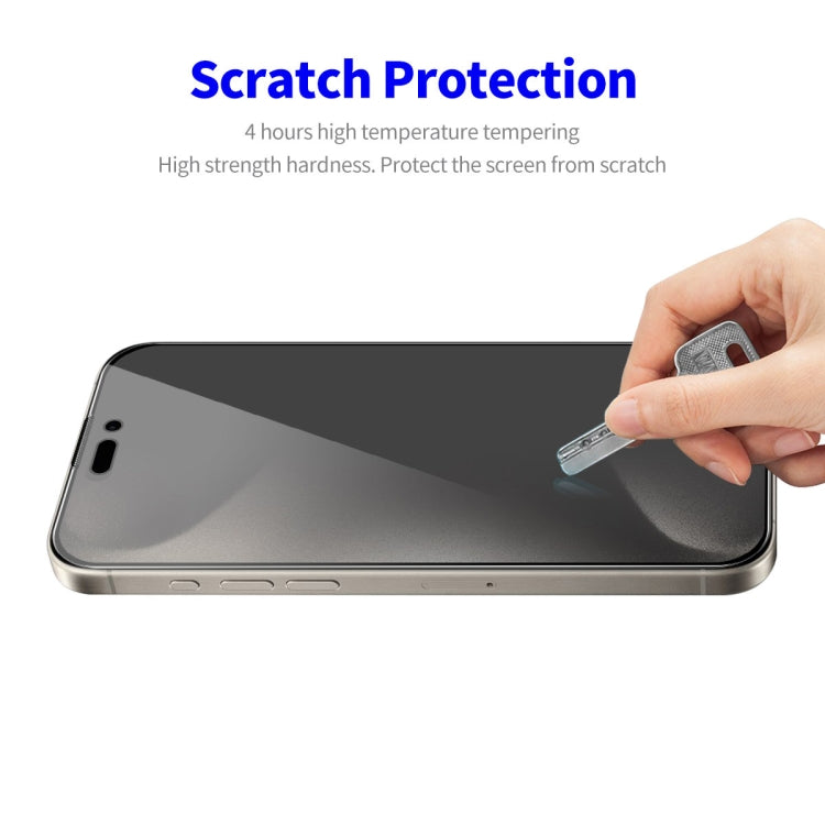 For iPhone 16 Pro ENKAY Hat-Prince 28 Degree Anti-peeping Tempered Glass Full Screen Film - iPhone 16 Pro Tempered Glass by ENKAY | Online Shopping South Africa | PMC Jewellery | Buy Now Pay Later Mobicred