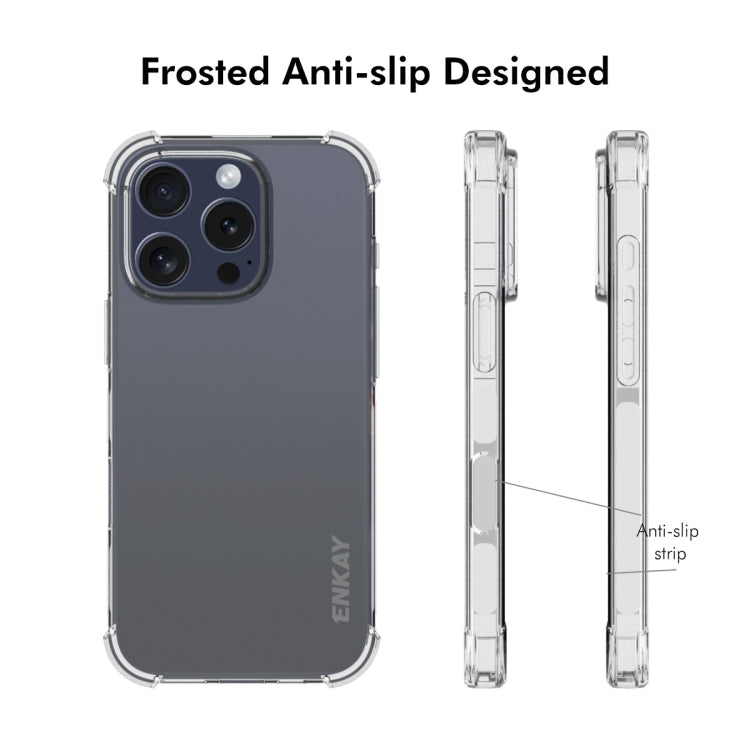 For iPhone 16 Pro Max ENKAY Hat-Prince Transparent TPU Shockproof Phone Case - iPhone 16 Pro Max Cases by ENKAY | Online Shopping South Africa | PMC TechLife | Buy Now Pay Later Mobicred
