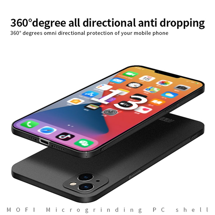 For iPhone 15 Plus  MOFI Fandun Series Frosted PC Ultra-thin All-inclusive Phone Case(Blue) - More iPhone Cases by MOFI | Online Shopping South Africa | PMC TechLife