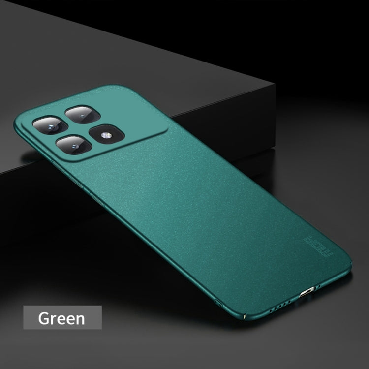 For Xiaomi Redmi K70 Ultra MOFI Fandun Series Frosted PC Ultra-thin All-inclusive Phone Case(Green) - Xiaomi Cases by MOFI | Online Shopping South Africa | PMC Jewellery | Buy Now Pay Later Mobicred