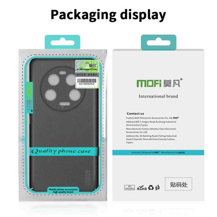 For Xiaomi Redmi K70 Ultra MOFI Fandun Series Frosted PC Ultra-thin All-inclusive Phone Case(Green) - Xiaomi Cases by MOFI | Online Shopping South Africa | PMC Jewellery | Buy Now Pay Later Mobicred