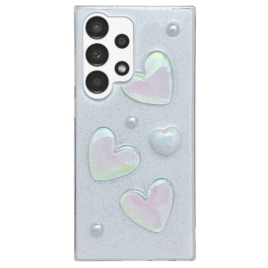 For Samsung Galaxy S25 Ultra 5G Love Epoxy TPU Protective Case(Transparent) - Galaxy S25 Ultra 5G Cases by PMC Jewellery | Online Shopping South Africa | PMC Jewellery | Buy Now Pay Later Mobicred