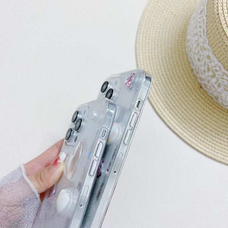 For iPhone 14 Love Epoxy TPU Phone Case(Transparent) - free shipping - PMC TechLife - Order now!