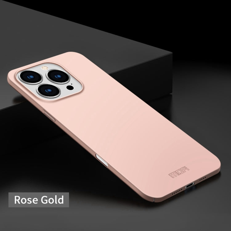 For iPhone 16 Pro Max MOFI Frosted PC Ultra-thin Hard Phone Case(Rose Gold) - iPhone 16 Pro Cases by MOFI | Online Shopping South Africa | PMC Jewellery | Buy Now Pay Later Mobicred