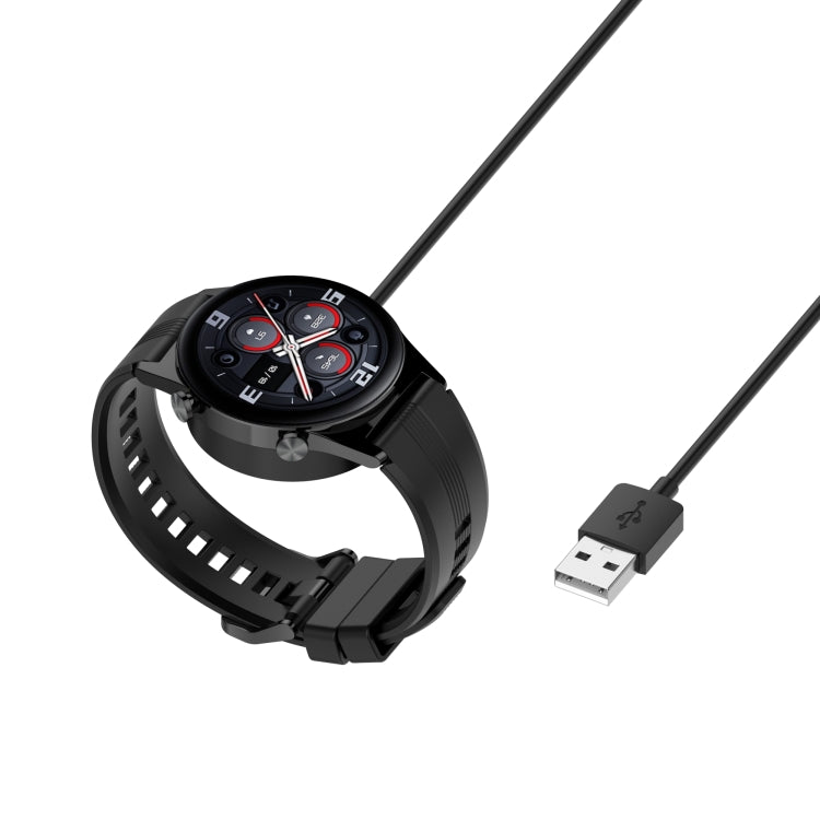 For Honor Watch GS3 MUS-B19 Integrated Mmagnetic Suction Watch Charging Cable, Length: 1m(Black) - Charger by PMC Jewellery | Online Shopping South Africa | PMC Jewellery | Buy Now Pay Later Mobicred