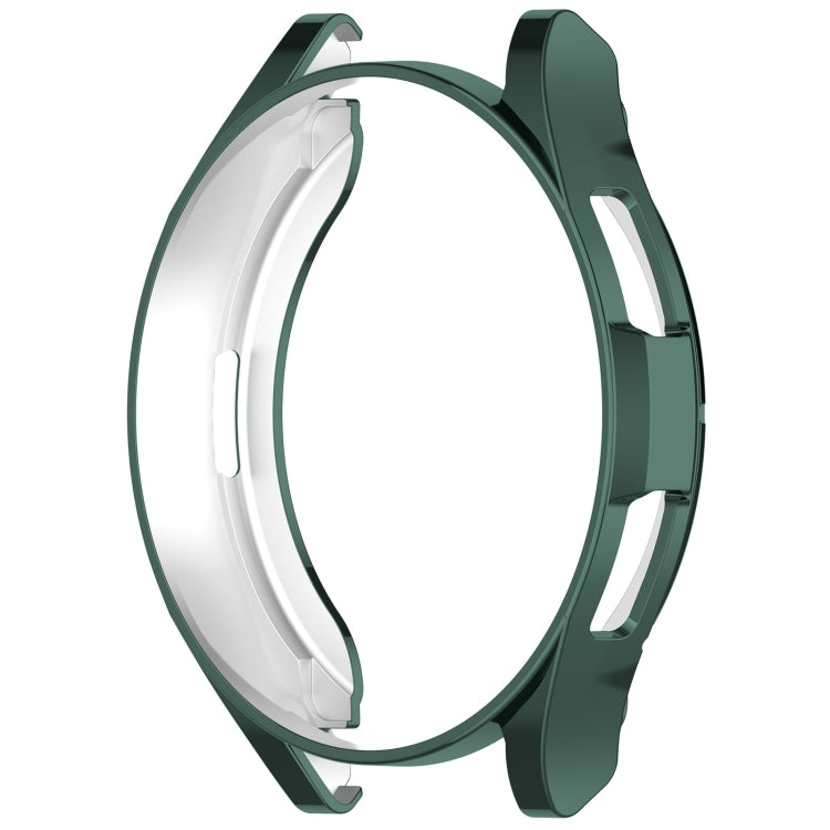 For Samsung Galaxy Watch6 Classic 47mm Electroplated TPU Half Pack Hollow Watch Protective Case(Green) - Watch Cases by PMC Jewellery | Online Shopping South Africa | PMC Jewellery