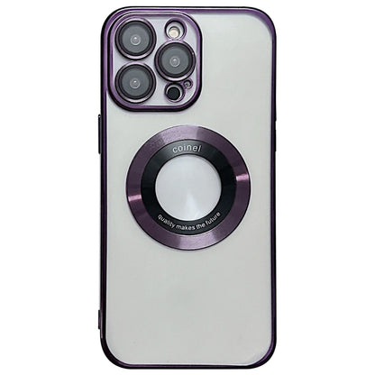 For iPhone 14 Pro Max Magsafe Electroplating TPU Phone Case(Purple) - iPhone 14 Pro Max Cases by PMC Jewellery | Online Shopping South Africa | PMC Jewellery