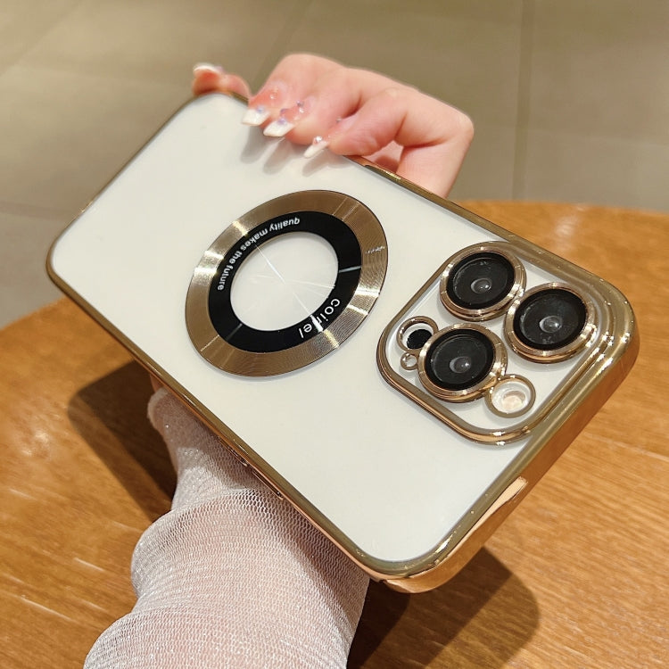 For iPhone 16 Pro Max Electroplating Magsafe TPU Phone Case(Rose) - iPhone 16 Pro Max Cases by PMC TechLife | Online Shopping South Africa | PMC TechLife | Buy Now Pay Later Mobicred