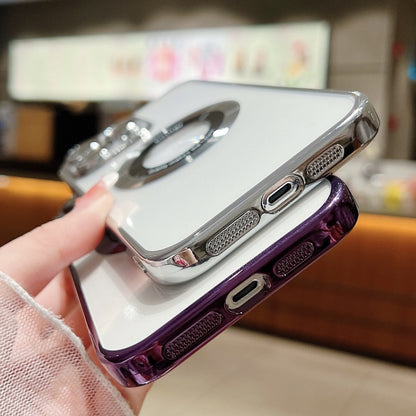 For iPhone 16 Pro Max Electroplating Magsafe TPU Phone Case(Purple) - iPhone 16 Pro Max Cases by PMC Jewellery | Online Shopping South Africa | PMC Jewellery | Buy Now Pay Later Mobicred