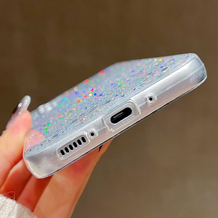 For Samsung Galaxy S24+ 5G Glitter Sequins Epoxy TPU Phone Case(Silver) - Galaxy S24+ 5G Cases by PMC TechLife | Online Shopping South Africa | PMC TechLife