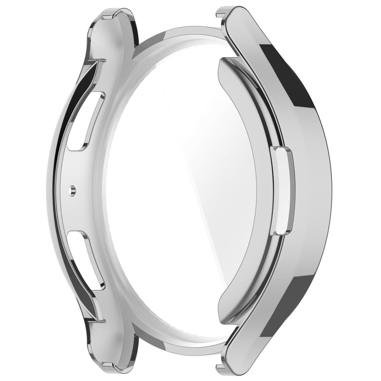 For Samsung Galaxy Watch6 40mm Full Coverage TPU Electroplated Watch Protective Case(Silver) - Watch Cases by PMC Jewellery | Online Shopping South Africa | PMC Jewellery