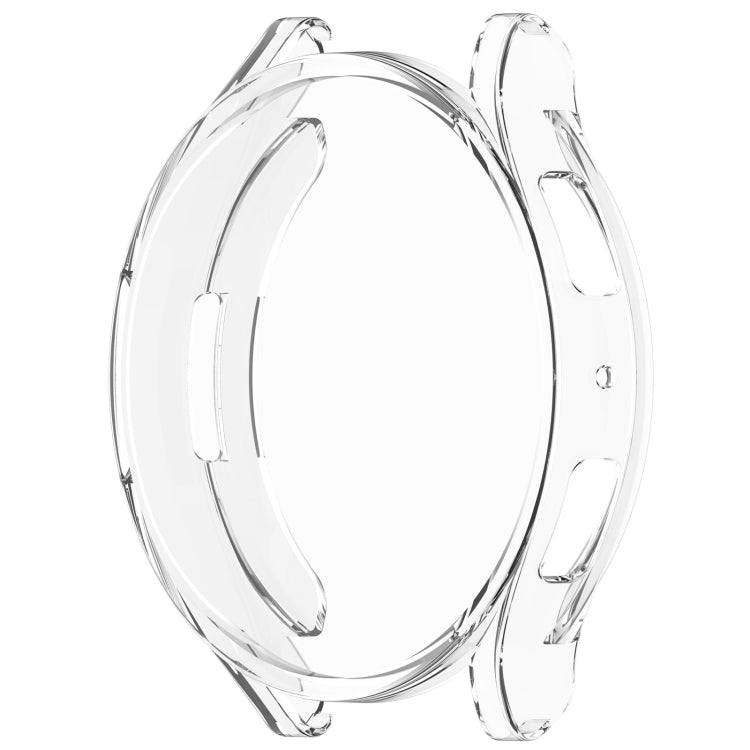 For Samsung Galaxy Watch6 44mm Full Coverage TPU Electroplated Watch Protective Case(Transparent) - Watch Cases by PMC TechLife | Online Shopping South Africa | PMC TechLife