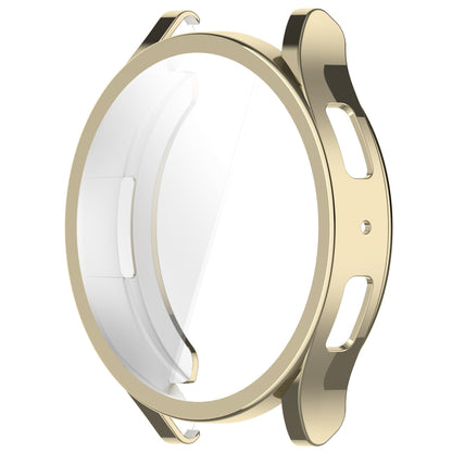 For Samsung Galaxy Watch6 44mm Full Coverage TPU Electroplated Watch Protective Case(Gold) - Watch Cases by PMC Jewellery | Online Shopping South Africa | PMC Jewellery