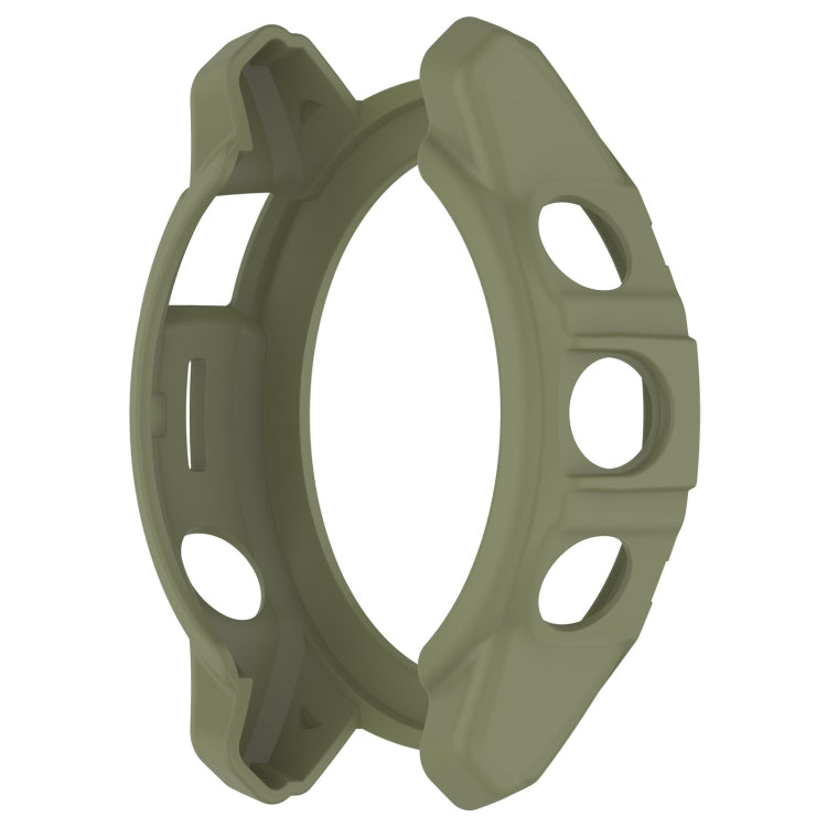 For Garmin Epix Pro 42mm / Fenix 7S / 7S Pro Armored TPU Half Wrapped Watch Protective Case(Green) - Watch Cases by PMC Jewellery | Online Shopping South Africa | PMC Jewellery