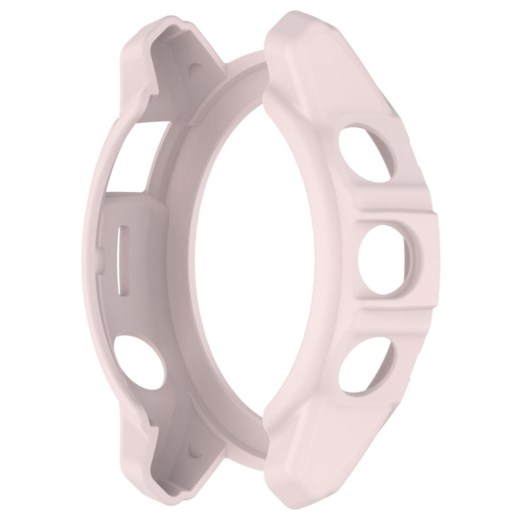 For Garmin Epix Pro 42mm / Fenix 7S / 7S Pro Armored TPU Half Wrapped Watch Protective Case(Pink) - Watch Cases by PMC Jewellery | Online Shopping South Africa | PMC Jewellery