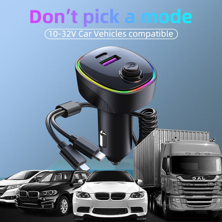 K11 Portable USB + Type-C PD Car Charger Phone Tablet Fast Charging Adapter - Car Charger by PMC Jewellery | Online Shopping South Africa | PMC Jewellery | Buy Now Pay Later Mobicred