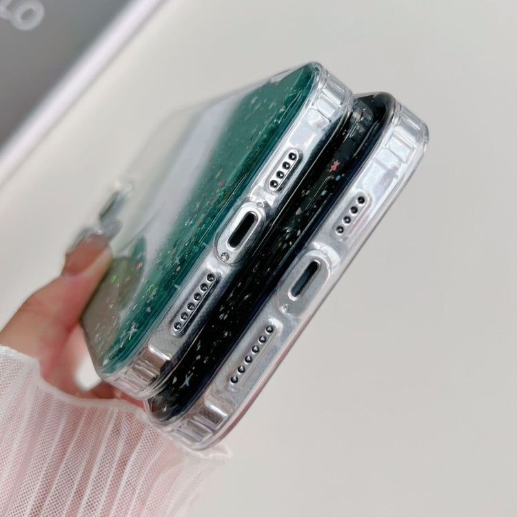 For iPhone 11 Pro MagSafe Glitter Hybrid Clear TPU Phone Case(White) - iPhone 11 Pro Cases by PMC TechLife | Online Shopping South Africa | PMC TechLife