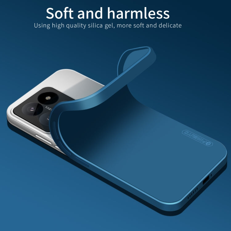 For Xiaomi 14 PINWUYO Sense Series Liquid Silicone TPU Phone Case(Blue) - Xiaomi Cases by PINWUYO | Online Shopping South Africa | PMC Jewellery | Buy Now Pay Later Mobicred