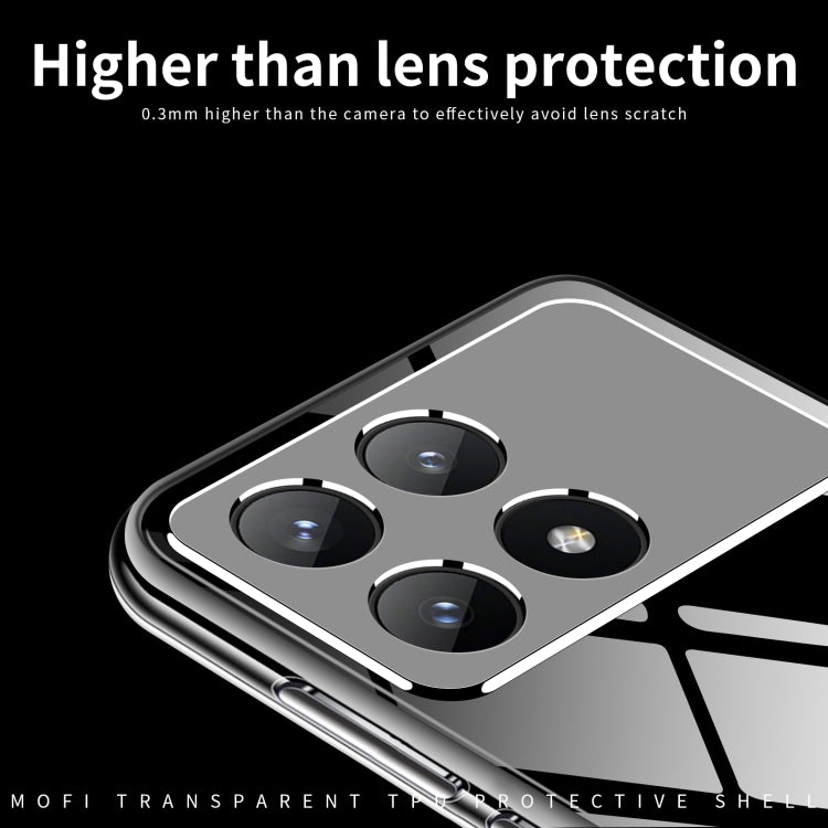 For Xiaomi Redmi K70 / K70 Pro MOFI Ming Series Ultra-thin TPU Phone Case(Transparent) - K70 Pro Cases by MOFI | Online Shopping South Africa | PMC Jewellery