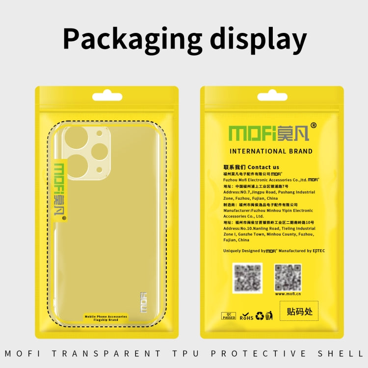 For Xiaomi Redmi 13C MOFI Ming Series Ultra-thin TPU Phone Case(Transparent) - 13C Cases by MOFI | Online Shopping South Africa | PMC Jewellery