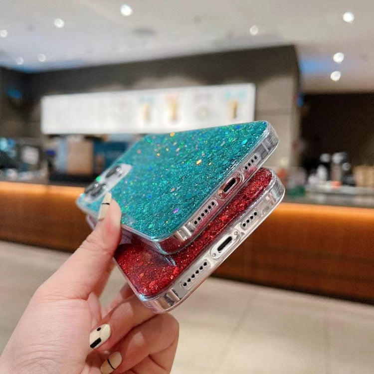 For iPhone 16 Pro Glitter Sequins Epoxy TPU Phone Case(Silver) - iPhone 16 Pro Cases by PMC TechLife | Online Shopping South Africa | PMC TechLife | Buy Now Pay Later Mobicred