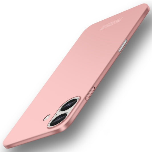 For iPhone 16 Plus PINWUYO Micro-Frosted PC Ultra-thin Hard Phone Case with Magsafe Magnetic Ring(Rose Gold) - iPhone 16 Plus Cases by PINWUYO | Online Shopping South Africa | PMC Jewellery | Buy Now Pay Later Mobicred