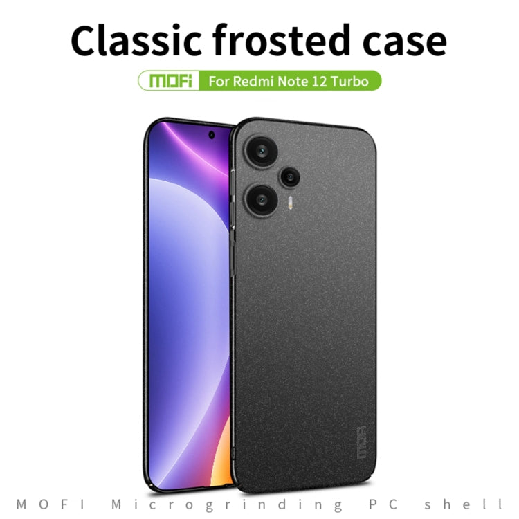 For Xiaomi Redmi Note 12 Turbo /Poco F5 5G MOFI Fandun Series Frosted PC Ultra-thin All-inclusive Phone Case(Red) - Xiaomi Cases by MOFI | Online Shopping South Africa | PMC Jewellery