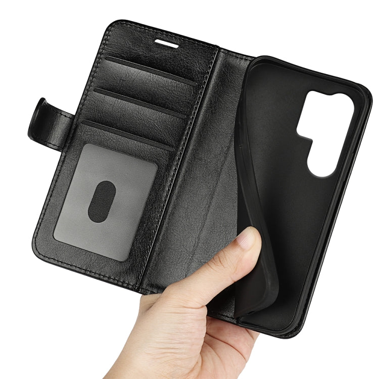 For Samsung Galaxy S25 Ultra 5G R64 Texture Horizontal Flip Leather Phone Case(Black) - Galaxy S25 Ultra 5G Cases by PMC Jewellery | Online Shopping South Africa | PMC Jewellery | Buy Now Pay Later Mobicred