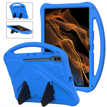 For Samsung Galaxy Tab S9 Ultra EVA Shockproof Tablet Case with Holder(Blue) - Galaxy Tab S9 Ultra Cases by PMC Jewellery | Online Shopping South Africa | PMC Jewellery | Buy Now Pay Later Mobicred