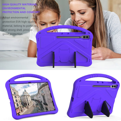 For Samsung Galaxy Tab S9 Ultra EVA Shockproof Tablet Case with Holder(Purple) - Galaxy Tab S9 Ultra Cases by PMC Jewellery | Online Shopping South Africa | PMC Jewellery | Buy Now Pay Later Mobicred