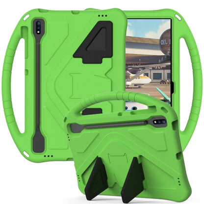 For Samsung Galaxy Tab S10+ 12.4 EVA Shockproof Tablet Case with Holder(Green) - Tab S10+ Cases by PMC Jewellery | Online Shopping South Africa | PMC Jewellery | Buy Now Pay Later Mobicred