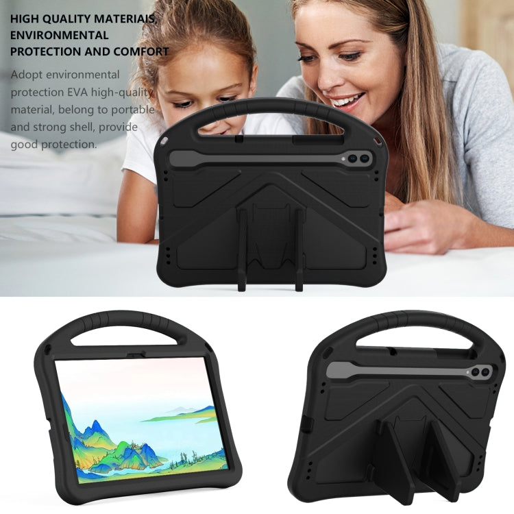 For Samsung Galaxy Tab S10 EVA Shockproof Tablet Case with Holder(Black) - Tab S10 Cases by PMC Jewellery | Online Shopping South Africa | PMC Jewellery | Buy Now Pay Later Mobicred