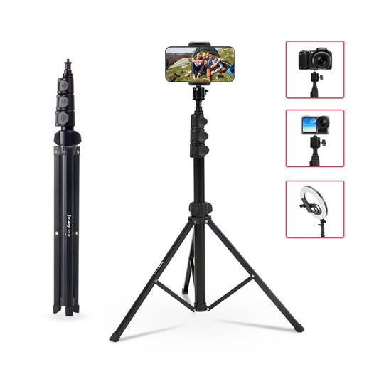 JMARY MT38 Travel Tripod Phone Holder 1.68m Telescopic Vlogging Camera Mount Tripod Stand - Tripods by Jmary | Online Shopping South Africa | PMC Jewellery | Buy Now Pay Later Mobicred