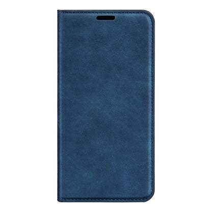 For Motorola Moto G 5G 2024 Retro-skin Magnetic Suction Leather Phone Case(Dark Blue) - Motorola Cases by PMC Jewellery | Online Shopping South Africa | PMC Jewellery | Buy Now Pay Later Mobicred