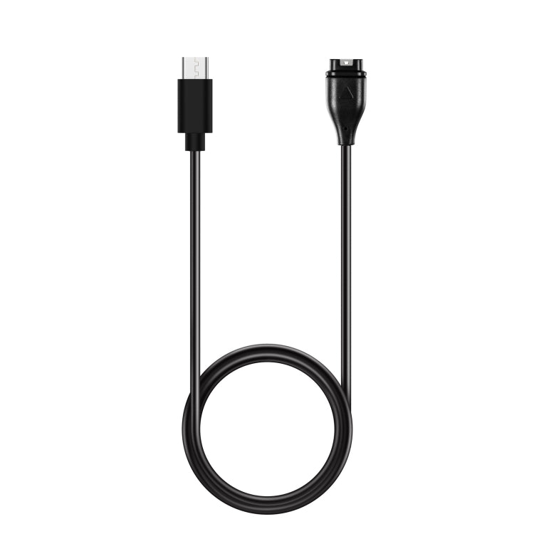 For Garmin Fenix 7S Type-C Port Watch Charger With Data Transmission(Black) - Charger by PMC TechLife | Online Shopping South Africa | PMC TechLife | Buy Now Pay Later Mobicred