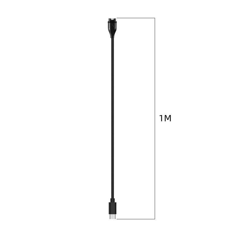 For Garmin Instinct 2S Type-C Port Watch Charger With Data Transmission(Black) - Charger by PMC TechLife | Online Shopping South Africa | PMC TechLife | Buy Now Pay Later Mobicred