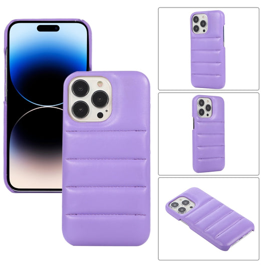 For  iPhone 15 Pro Max Down Jacket Airbag Shockproof Phone Case(Purple) - iPhone 15 Pro Max Cases by PMC Jewellery | Online Shopping South Africa | PMC Jewellery | Buy Now Pay Later Mobicred