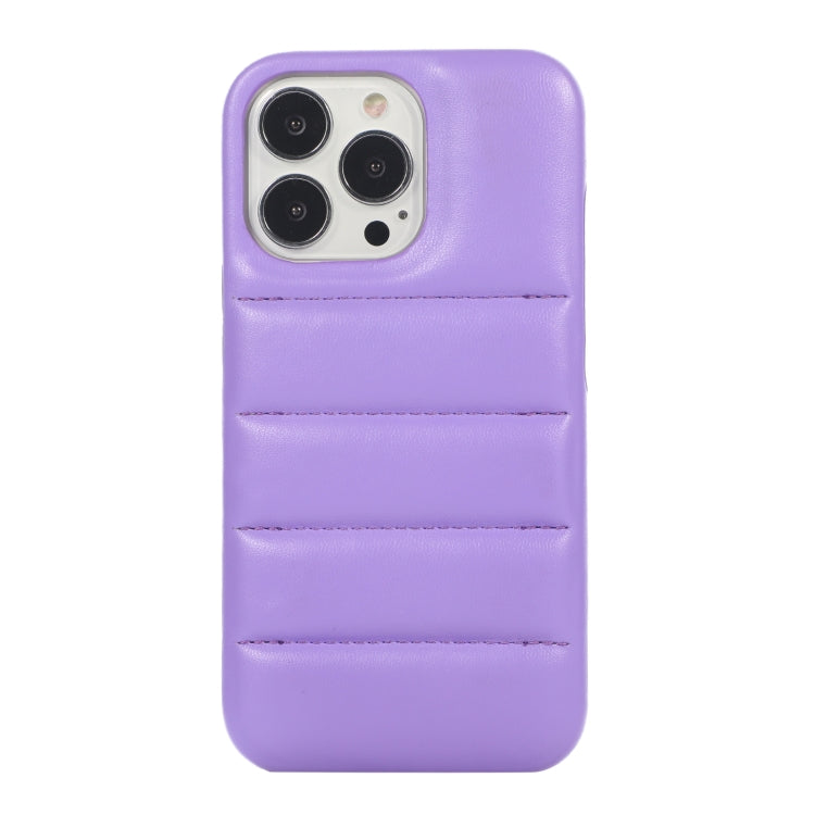 For  iPhone 15 Pro Max Down Jacket Airbag Shockproof Phone Case(Purple) - iPhone 15 Pro Max Cases by PMC Jewellery | Online Shopping South Africa | PMC Jewellery | Buy Now Pay Later Mobicred