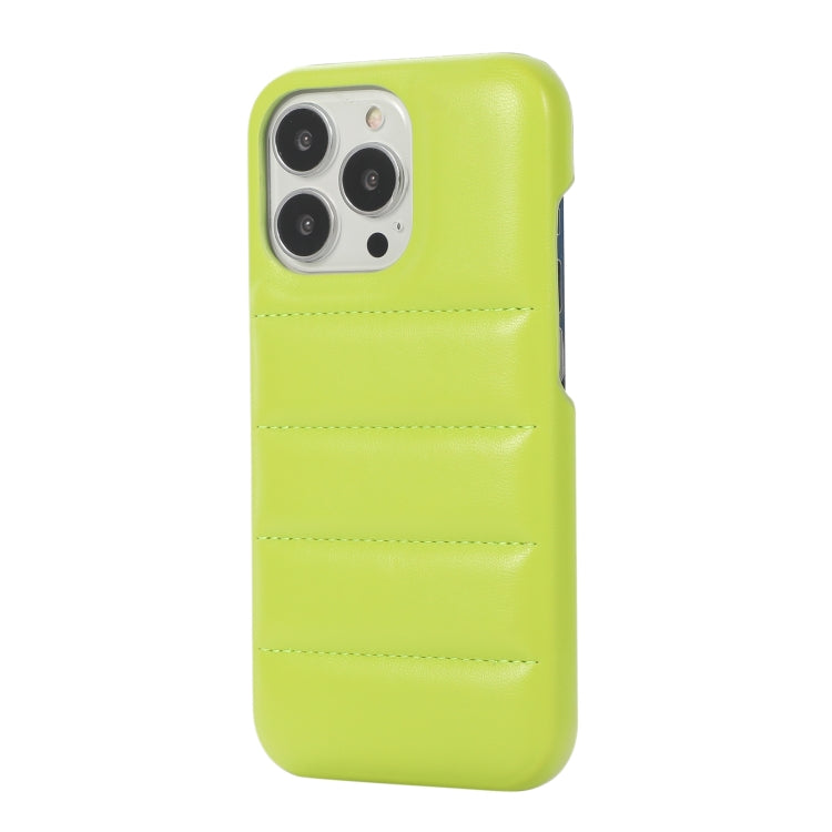 For iPhone 15 Pro Down Jacket Airbag Shockproof Phone Case(Teal) - iPhone 15 Pro Cases by PMC Jewellery | Online Shopping South Africa | PMC Jewellery | Buy Now Pay Later Mobicred